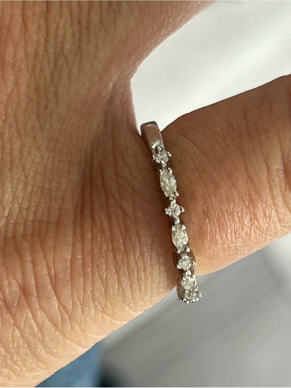 S925 moissanite diamond ring size 4
